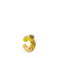 Mono boucle d’oreilles Julius Caesar - Doré & Jaune Fluo