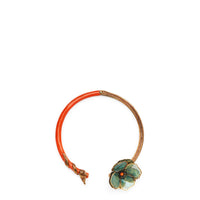 Collier flowers - Doré & Orange
