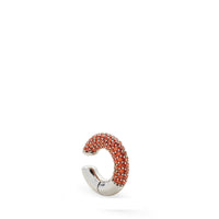 Petite mono boucle Fendioops - Argent & Orange
