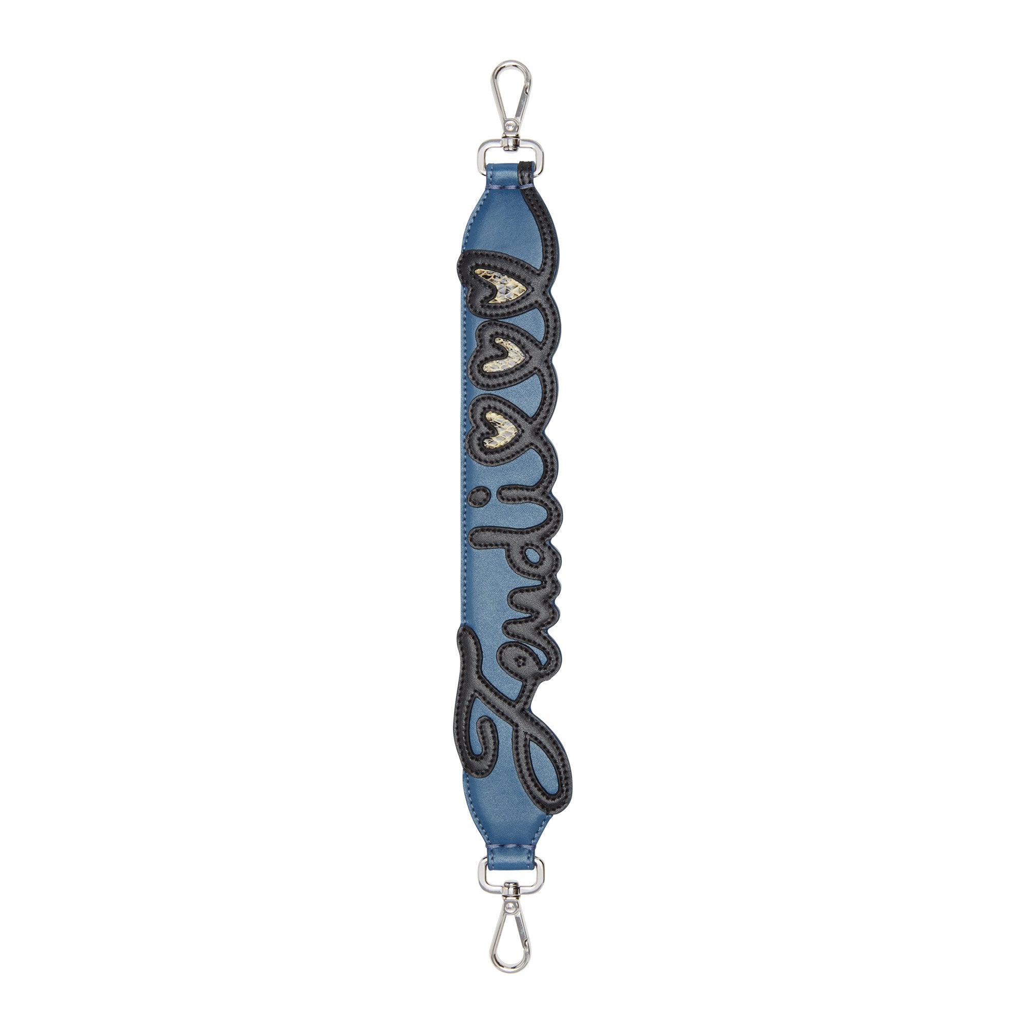 Mini Bandoulière de sac Strap You Love  - Bleu & Noir