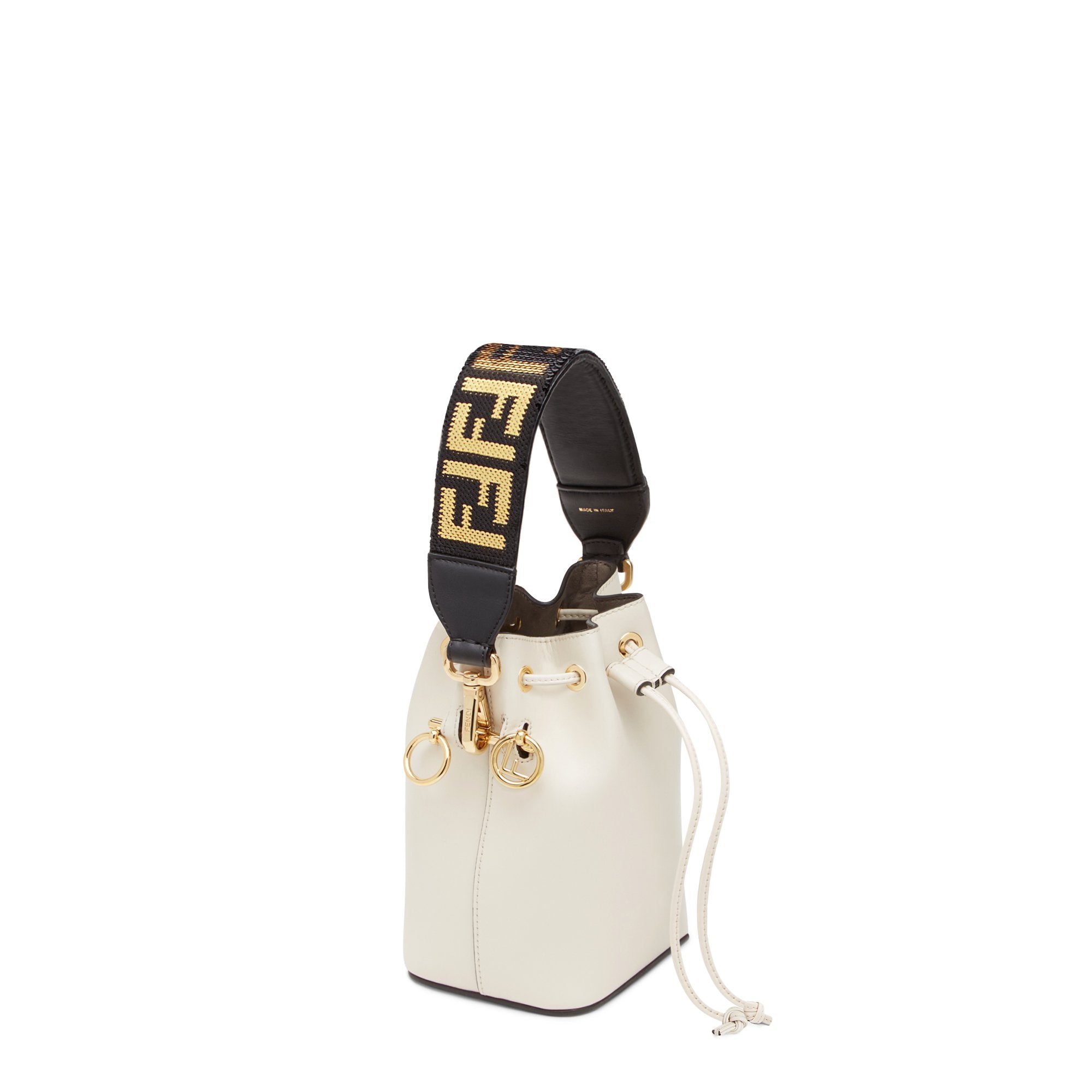 Mini Bandoulière de sac Strap You FF - Noir & Or