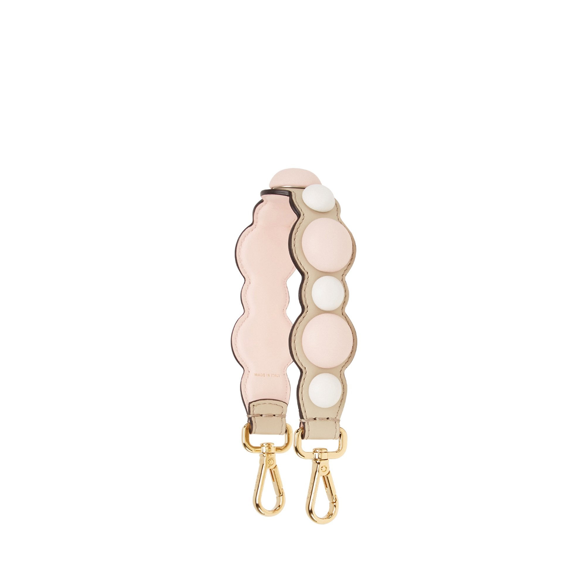 Mini Bandoulière de sac Strap You round - Beige rosé