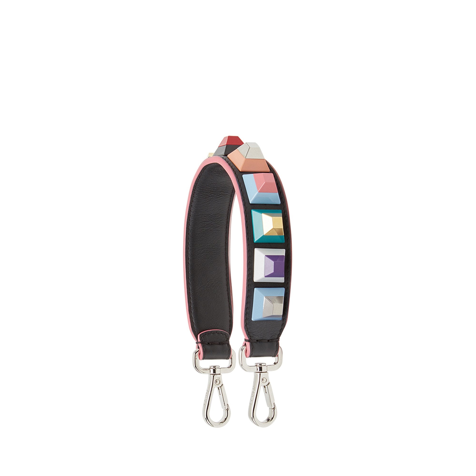 Mini Bandoulière de sac Strap You arc-en-ciel - Noir & Multicolore