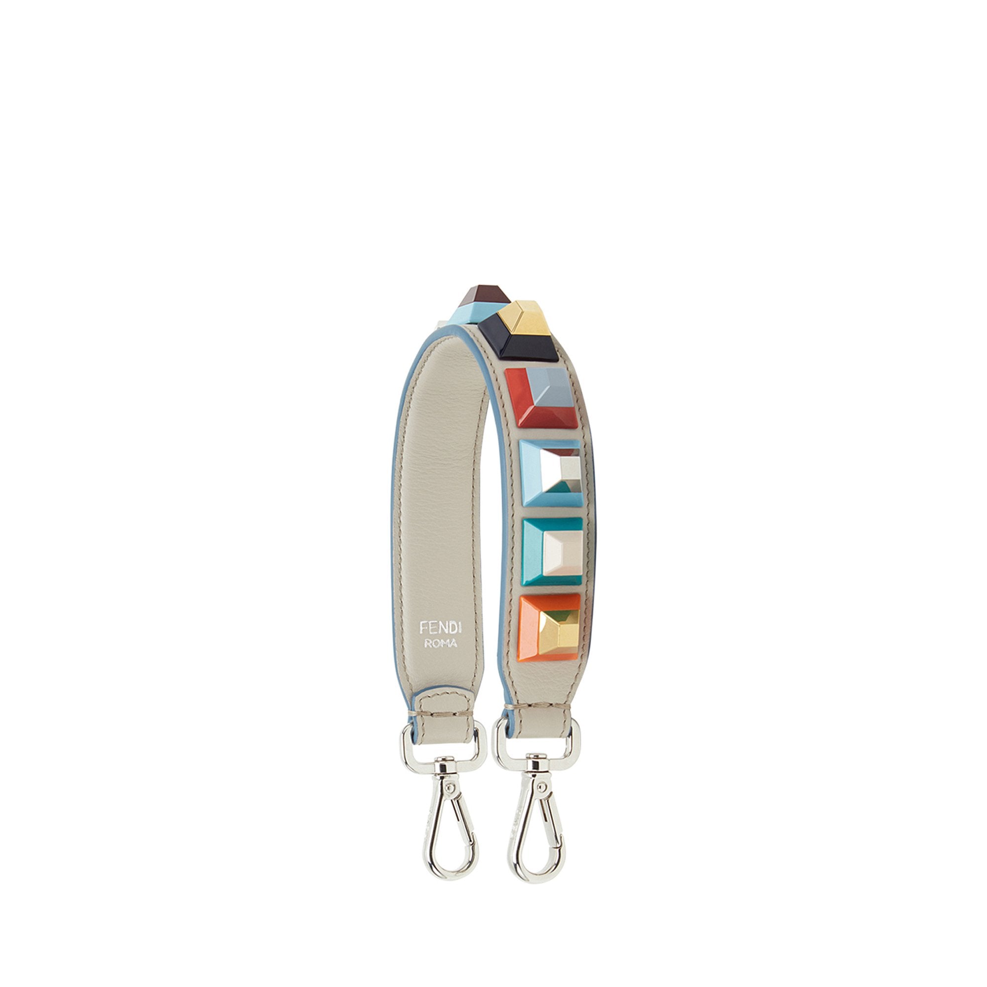 Mini Bandoulière de sac Strap You arc-en-ciel - Gris Poudré & Multicolore
