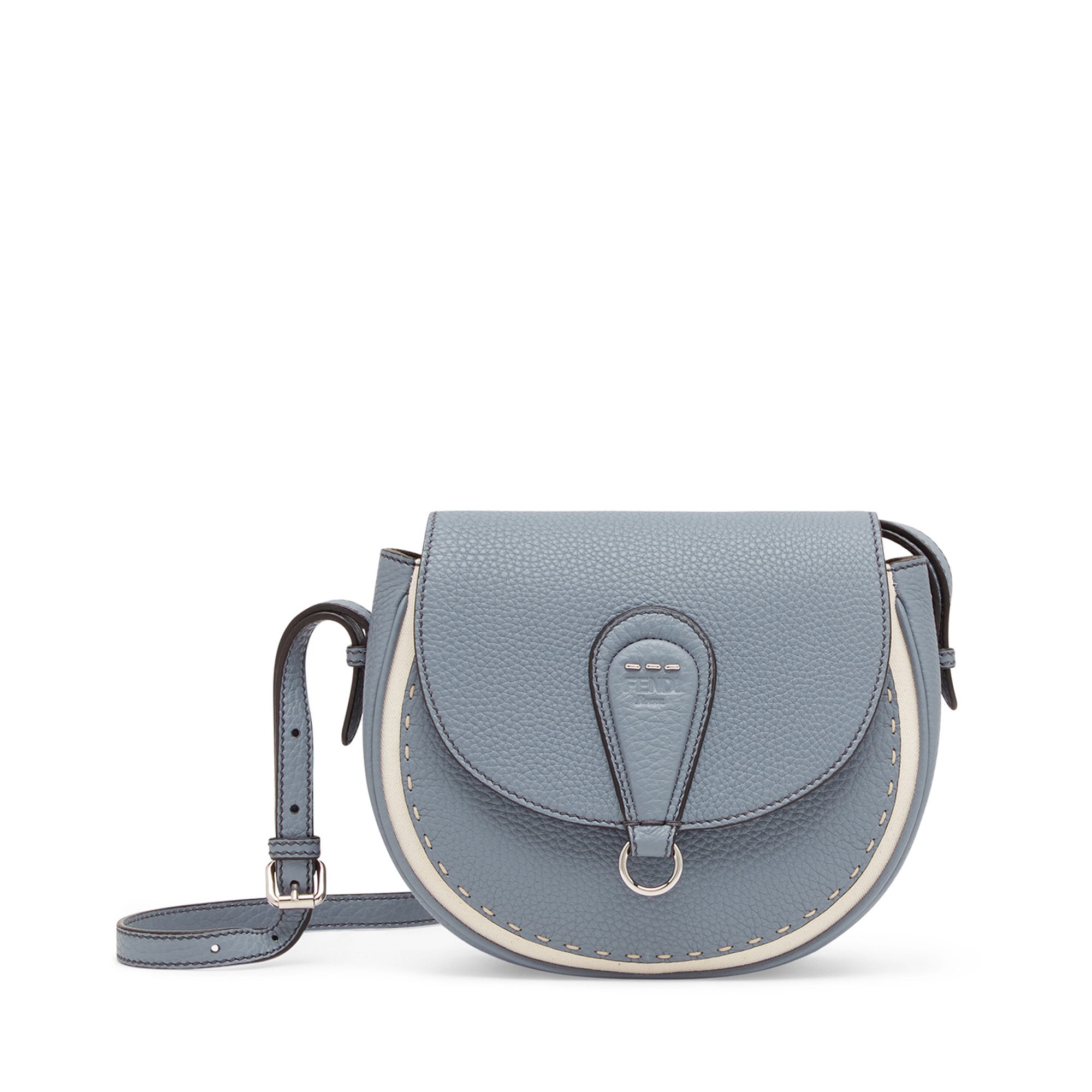 Sac à bandoulière en cuir - Bleu