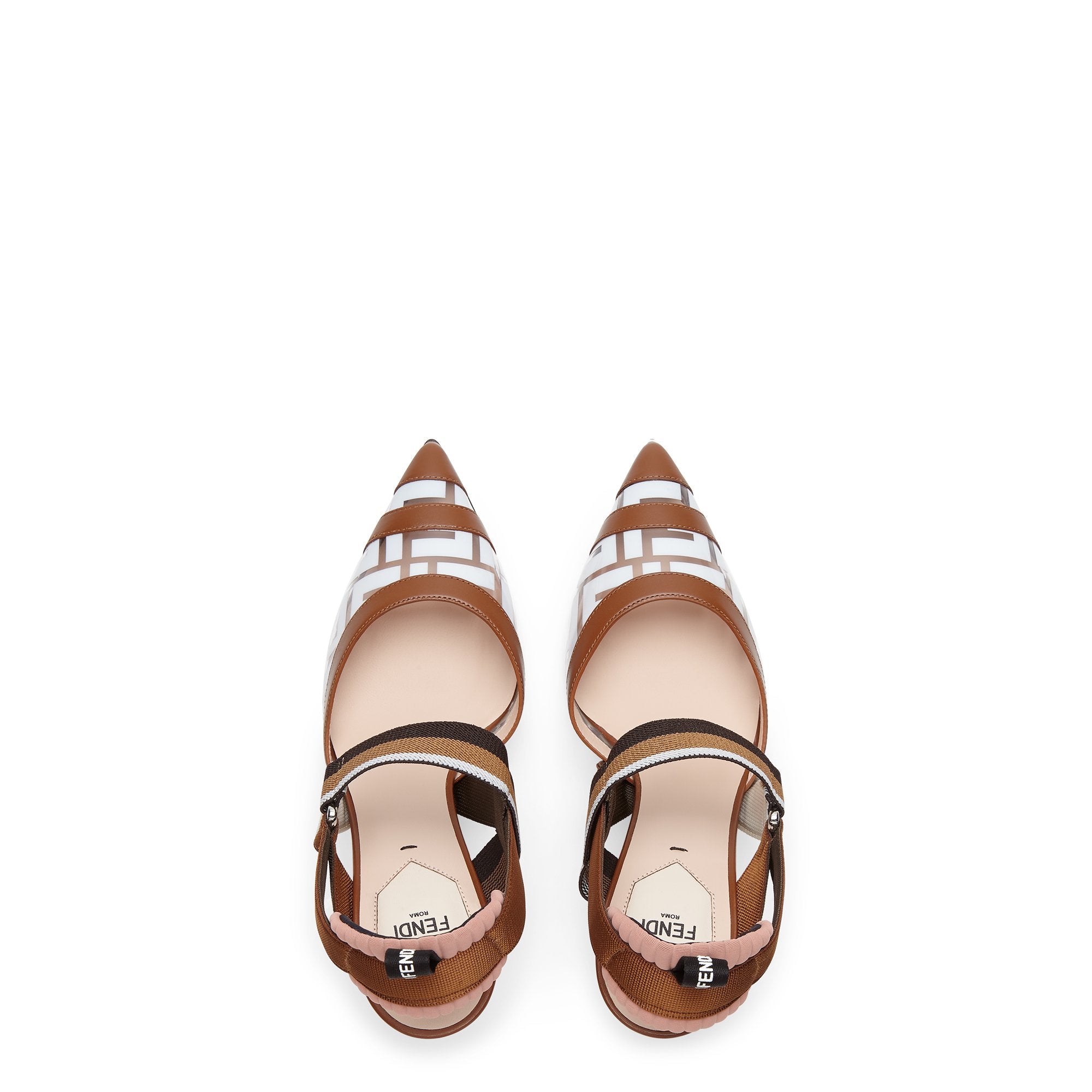 Escarpin colibrì - Blanc & Marron