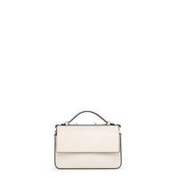 Mini sac FF en cuir - Gris perle