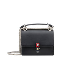Sac petit Kan I en cuir - Noir & Multicolore