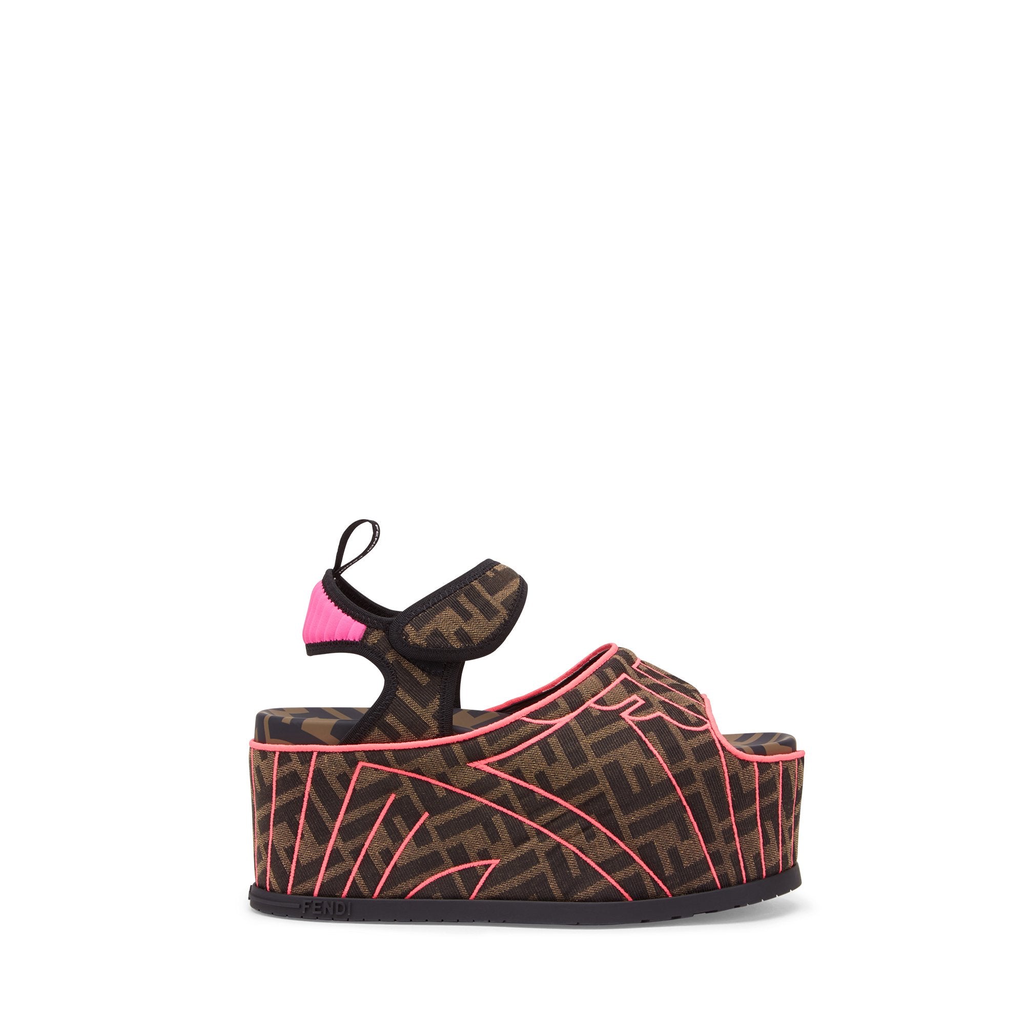 Sandales FFreedom - Marron & Rose Fluo