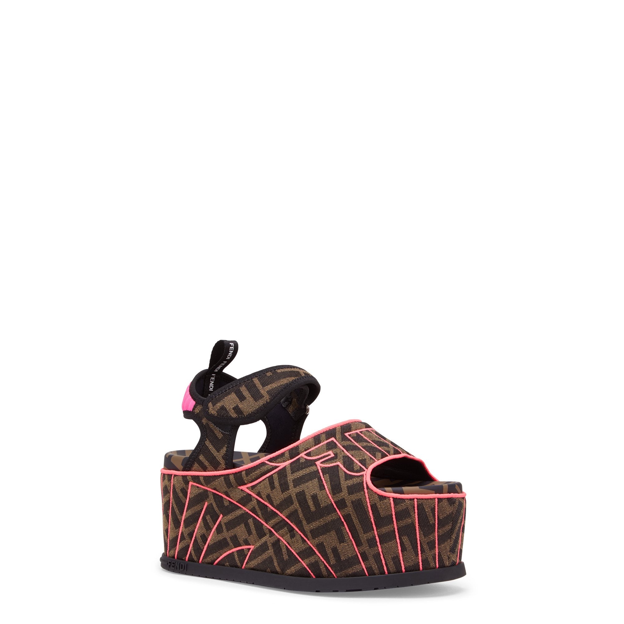 Sandales FFreedom - Marron & Rose Fluo