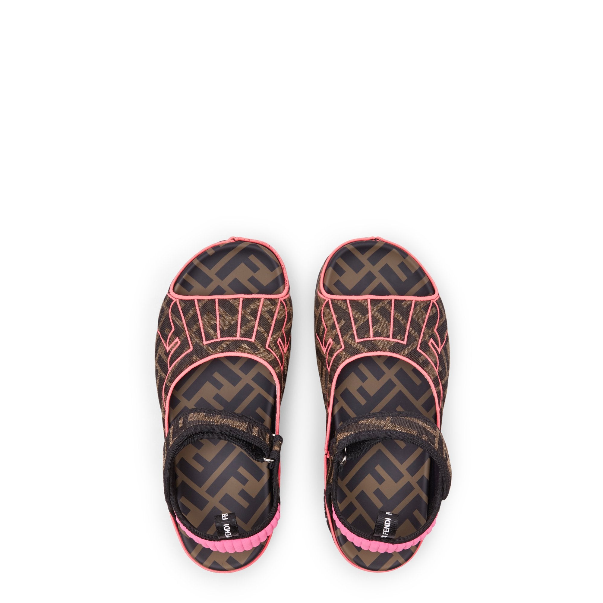 Sandales FFreedom - Marron & Rose Fluo