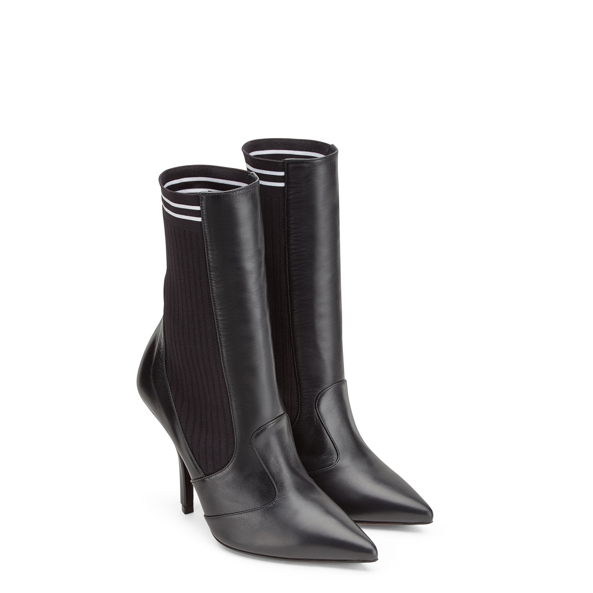 Bottes Rockoko en cuir - Noir