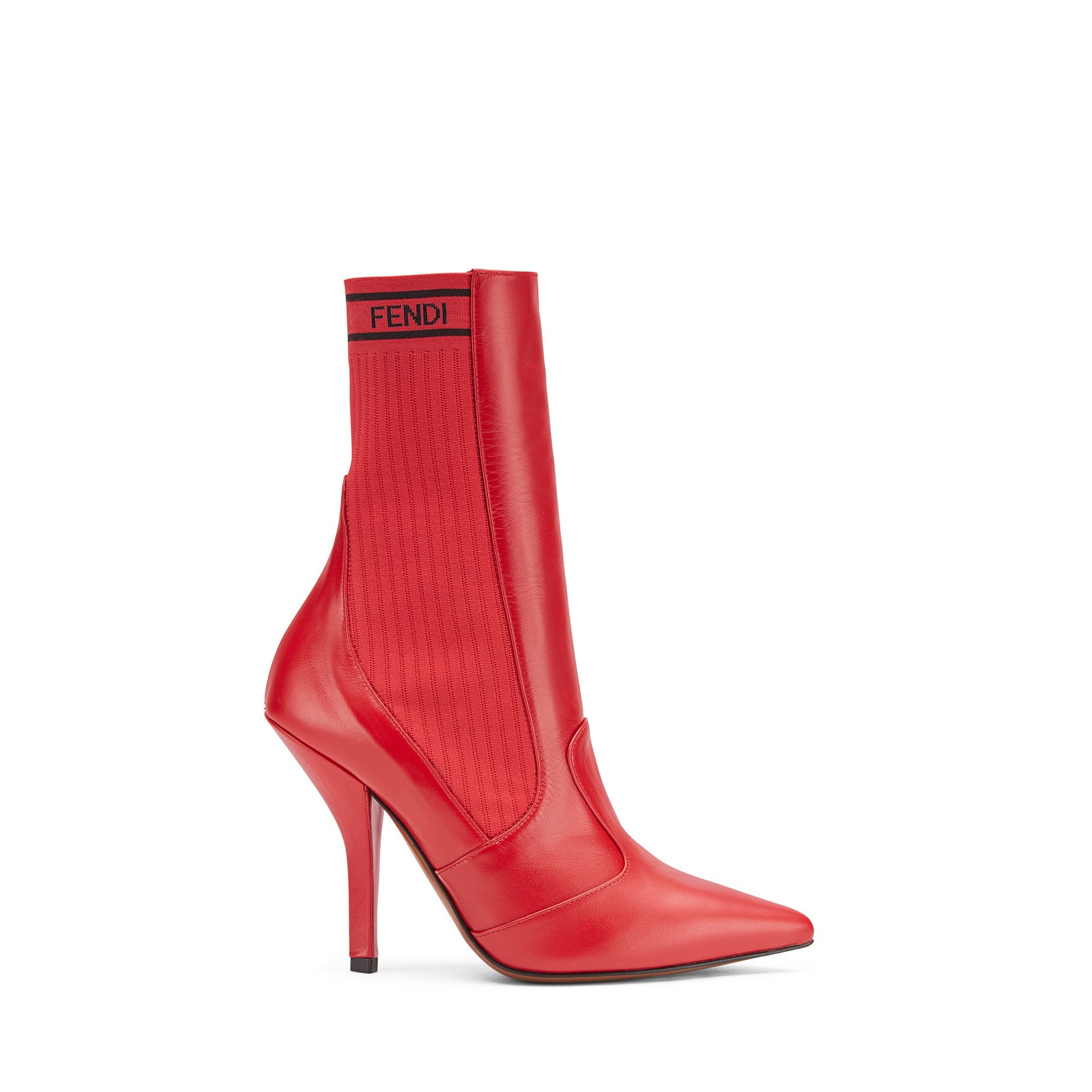 Bottes Rockoko en cuir - Rouge