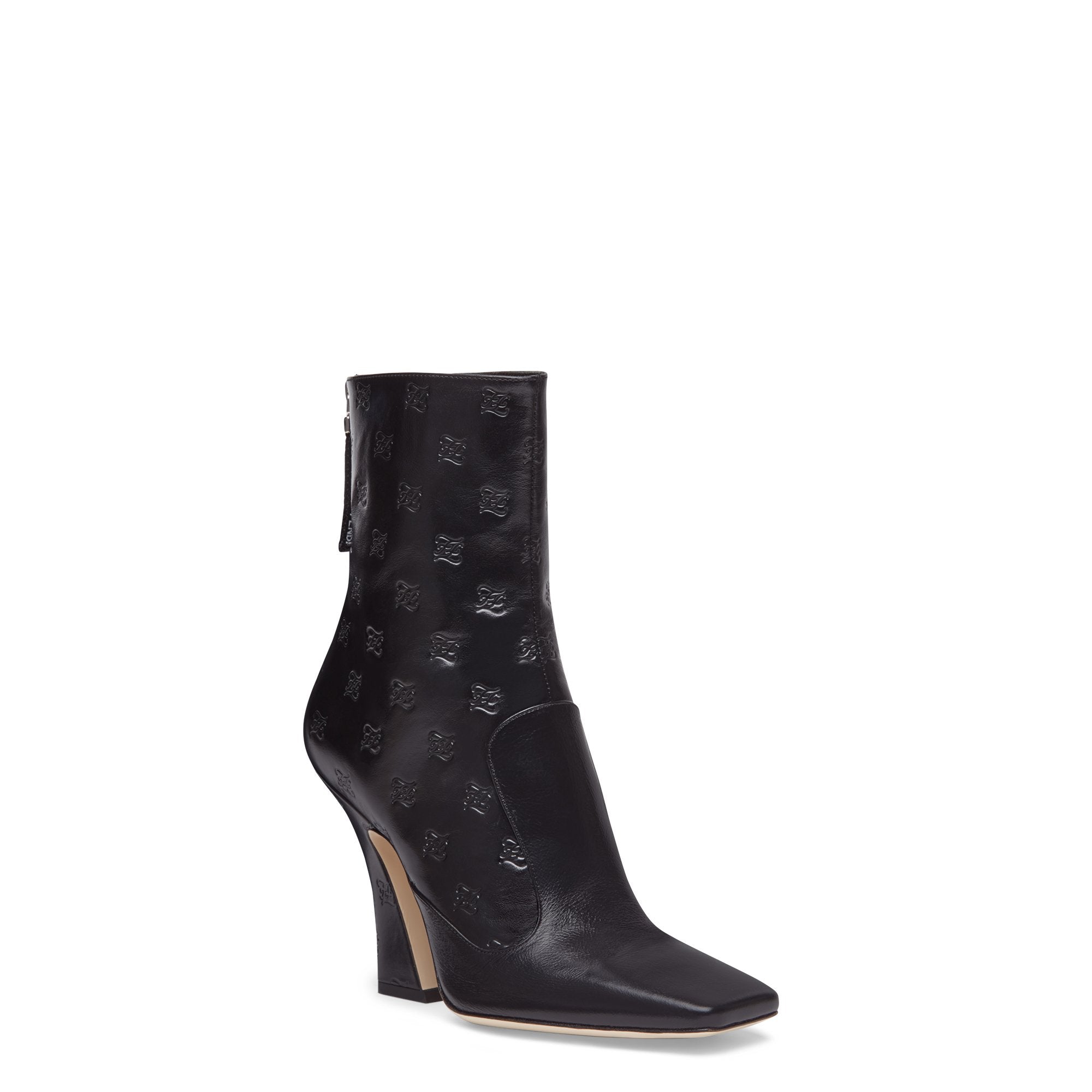 Bottines en cuir noir - Noir