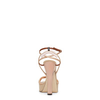 Sandales colibrì en cuir - Beige
