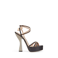 Sandales colibrì en cuir - Noir