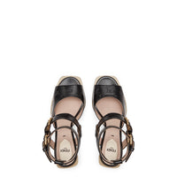Sandales en cuir - Noir