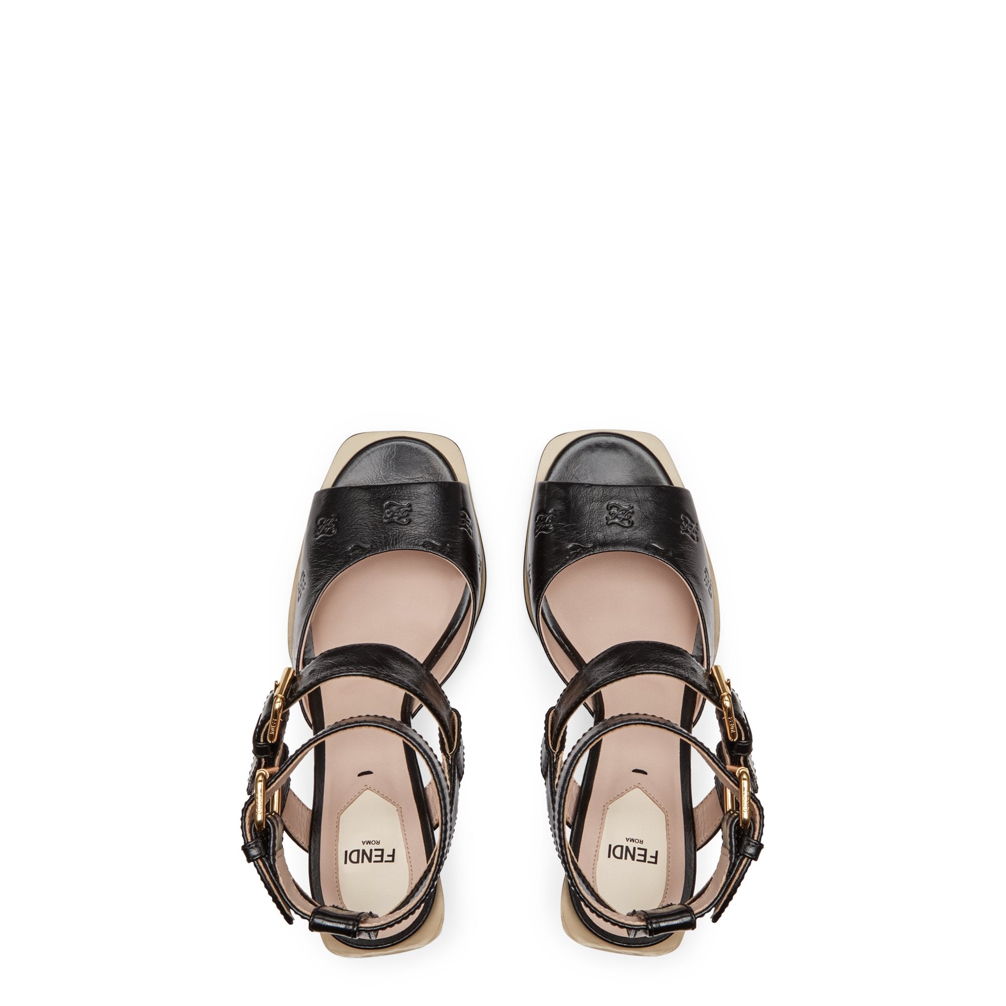 Sandales en cuir - Noir