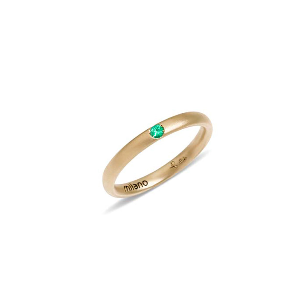 Bague Lucciole en Or Jaune 18K & Émeraude