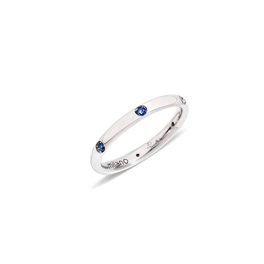 Bague Lucciole en Or Blanc 18K & Saphir Bleu