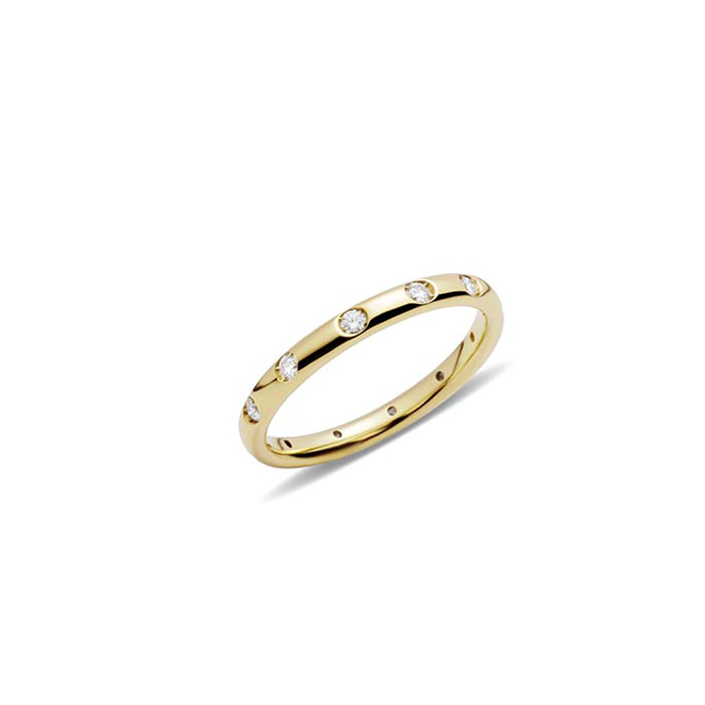 Bague Lucciole en Or Jaune 18K & Diamant Blanc