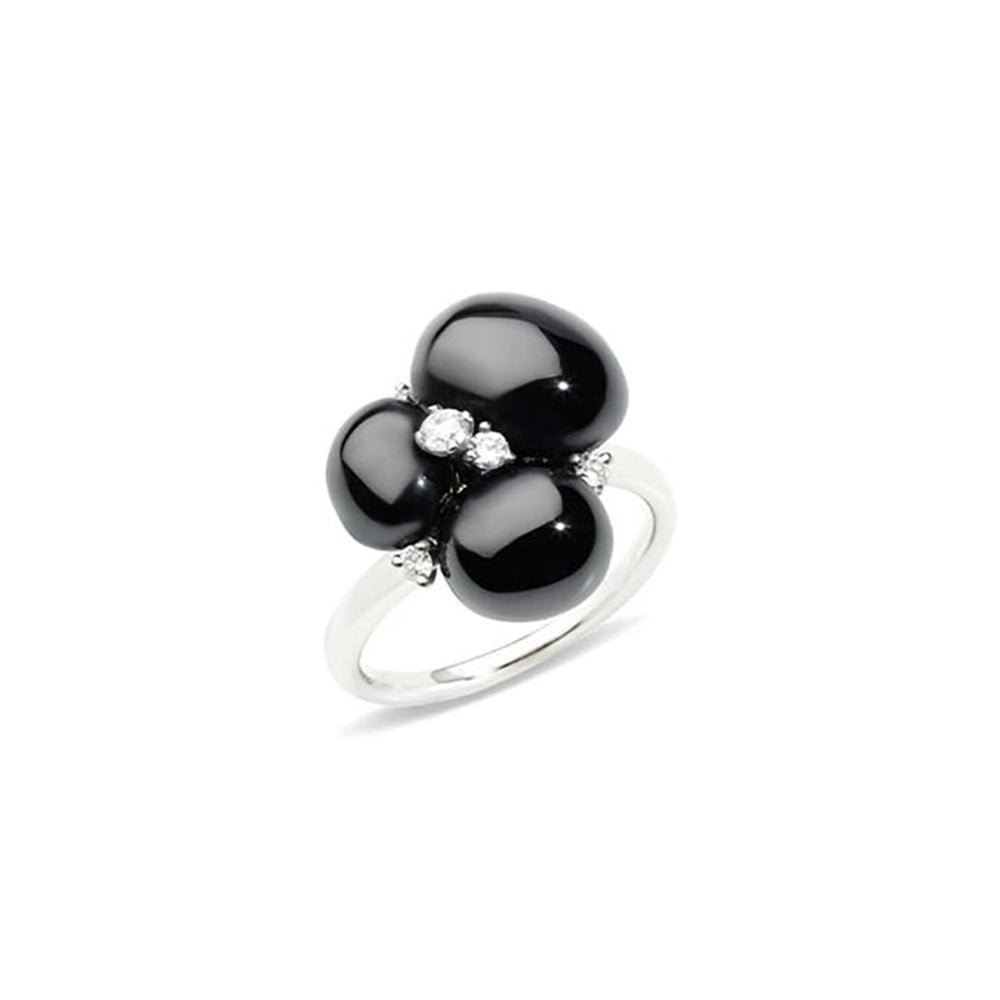Bague Capri Ceramica en Or Blanc 18K & Diamant Blanc et Céramique