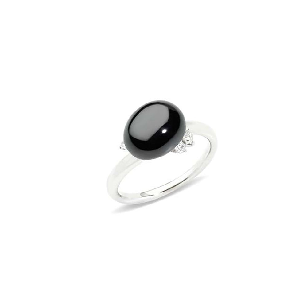 Bague Capri Ceramica en Or Blanc 18K & Diamant Blanc et Céramique