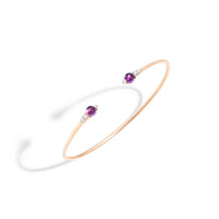 Bracelet M'Ama Non M'Ama en Or Rose 18K & Diamant Blanc et Améthyste