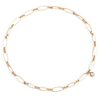 Collier Gold en Or Rose 18K & Cristal de Roche