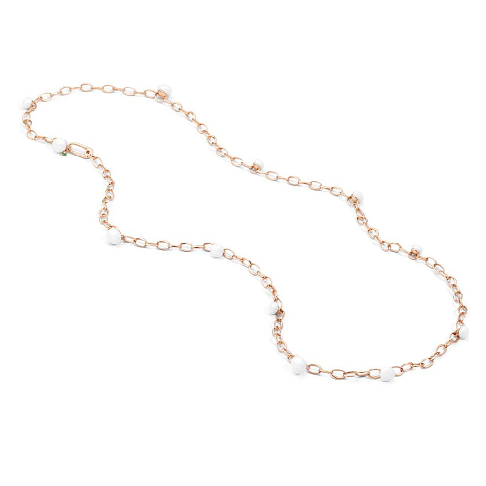 Collier Capri Ceramica en Or Rose 18K & Grenat tsavorite et Céramique
