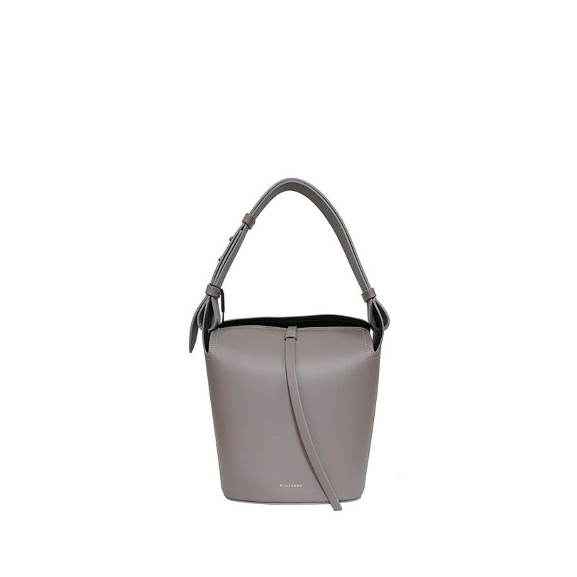 Petit sac The Bucket en cuir - Taupe Brown