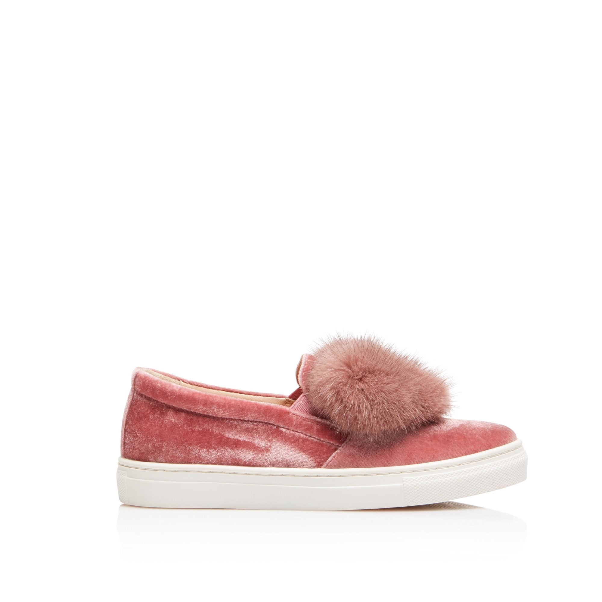 FLUFFY HEART MINI - Rose antique