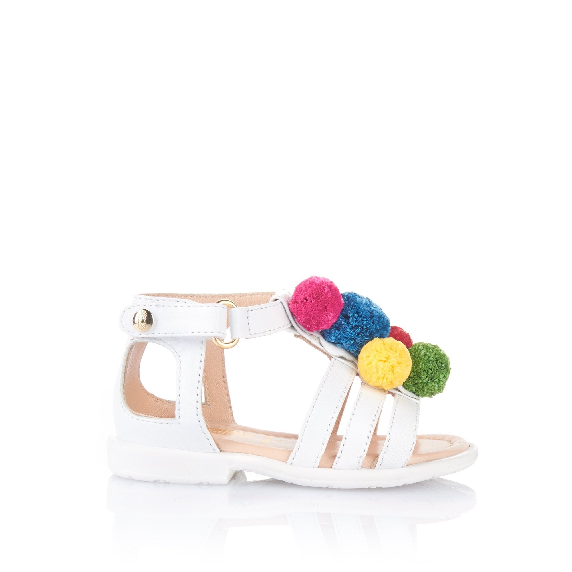 POM POM BABY - Blanc & multicolor