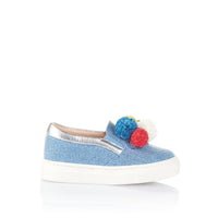 POM POM BABY - Bleu clair & multicolor