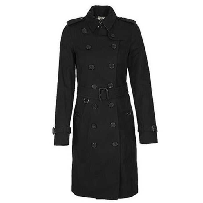 The Sandringham Trench long - Black