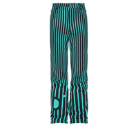 Pantalon de ski à rayures - Turquoise & Noir
