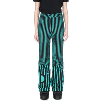Pantalon de ski à rayures - Turquoise & Noir