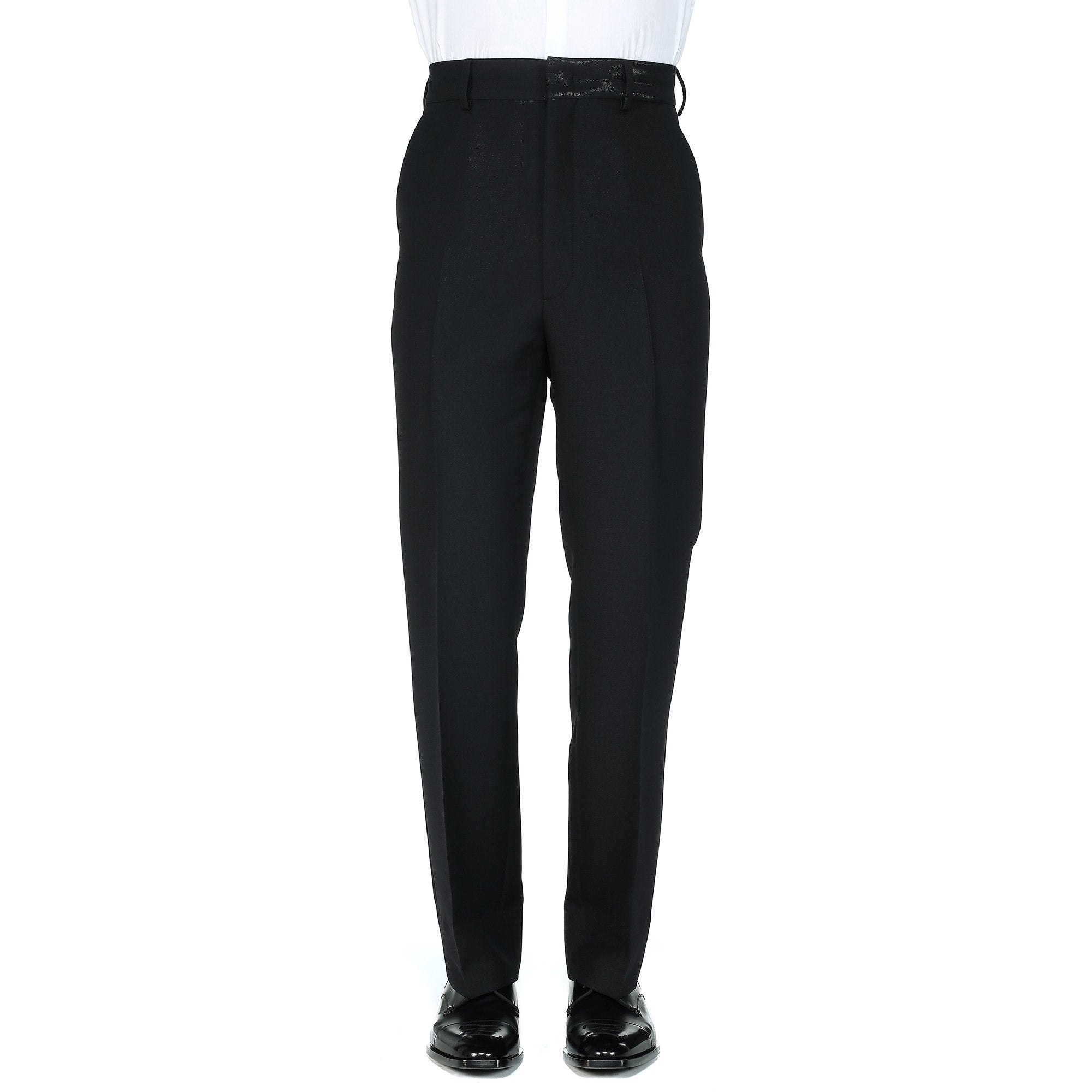 Pantalon coupe regular effet brillant - Noir