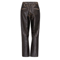 Pantalon métallisé - Marron foncé