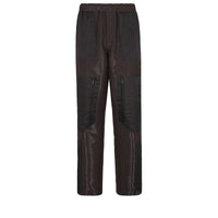 Pantalon coupe confortable en laine - Marron