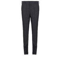 Pantalon coupe regular en jacquard - Noir