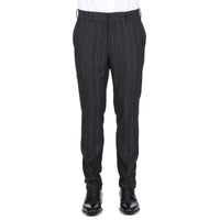 Pantalon coupe regular en jacquard - Noir