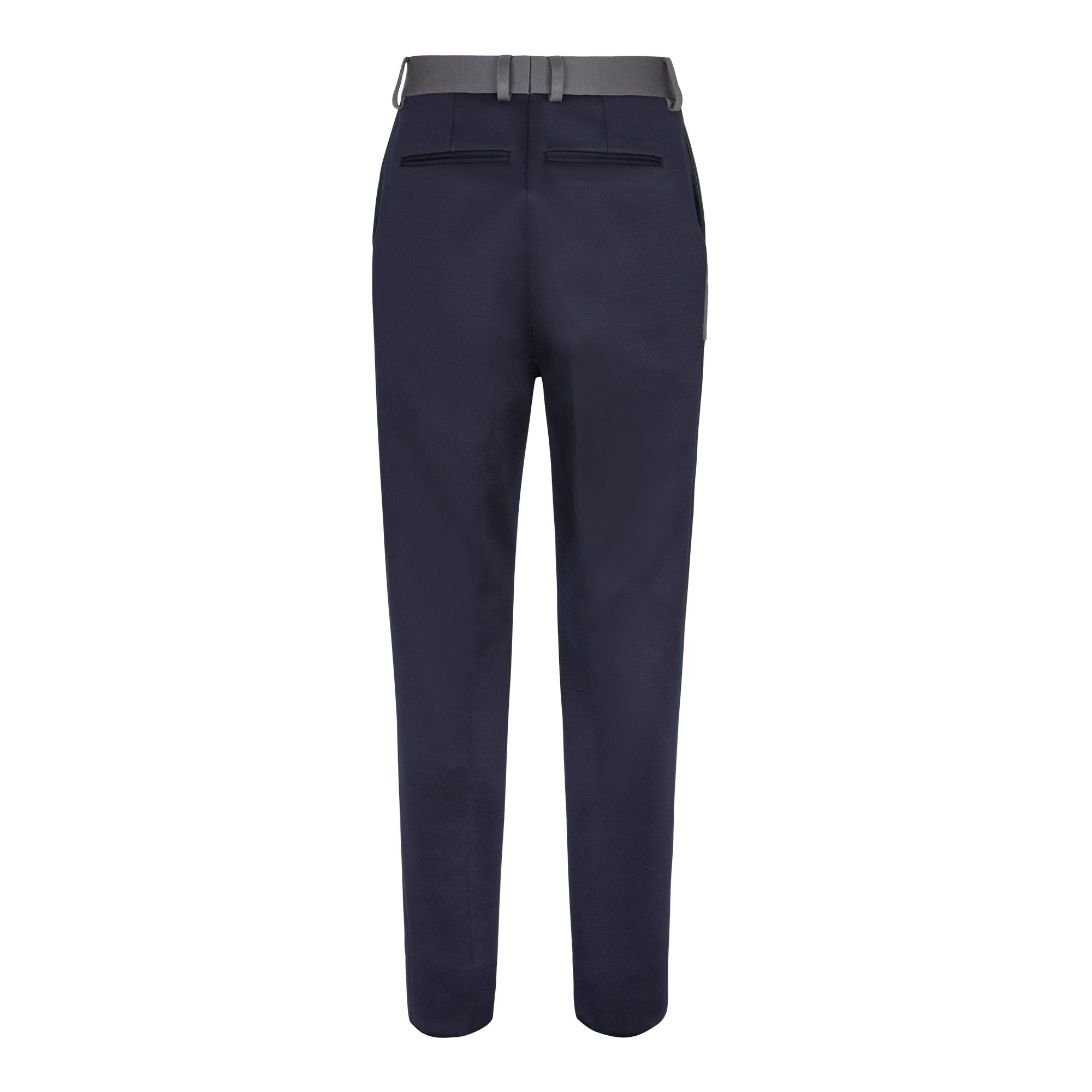 Pantalon taille haute - Bleu & Gris