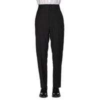 Pantalon coupe regular en organza - Noir