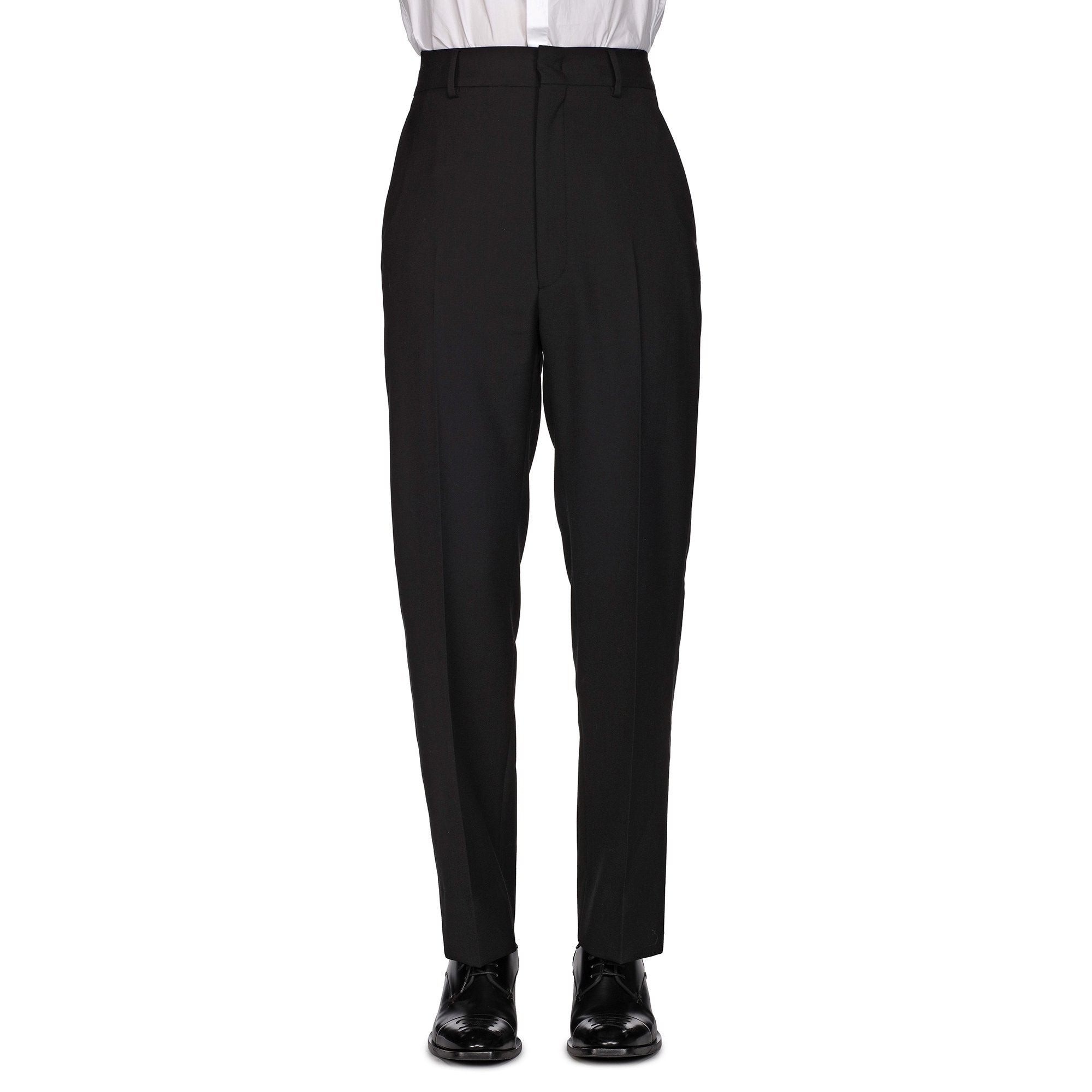 Pantalon coupe regular en organza - Noir