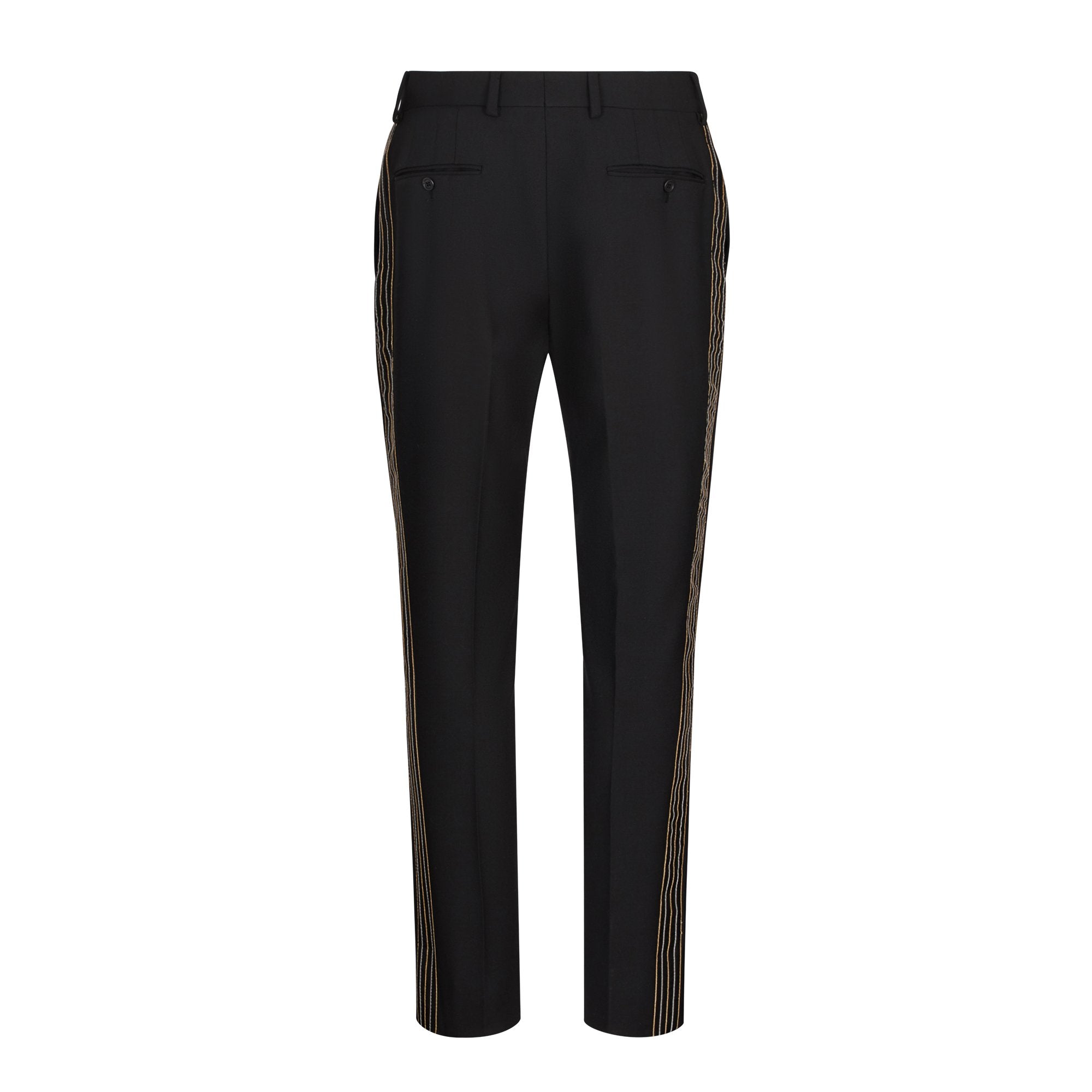 Pantalon coupe regular brodé - Noir