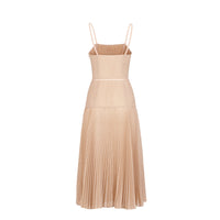 Robe brodée en mohair - Rose