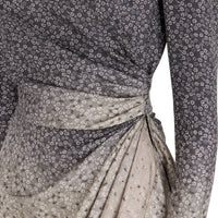 Robe courte en soie - Marron