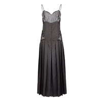 Robe nuisette en soie - Noir
