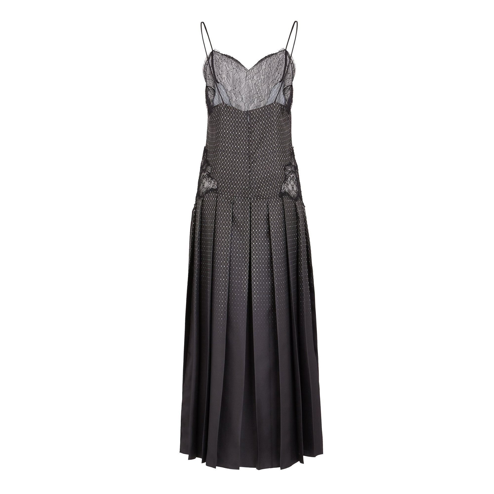 Robe nuisette en soie - Noir